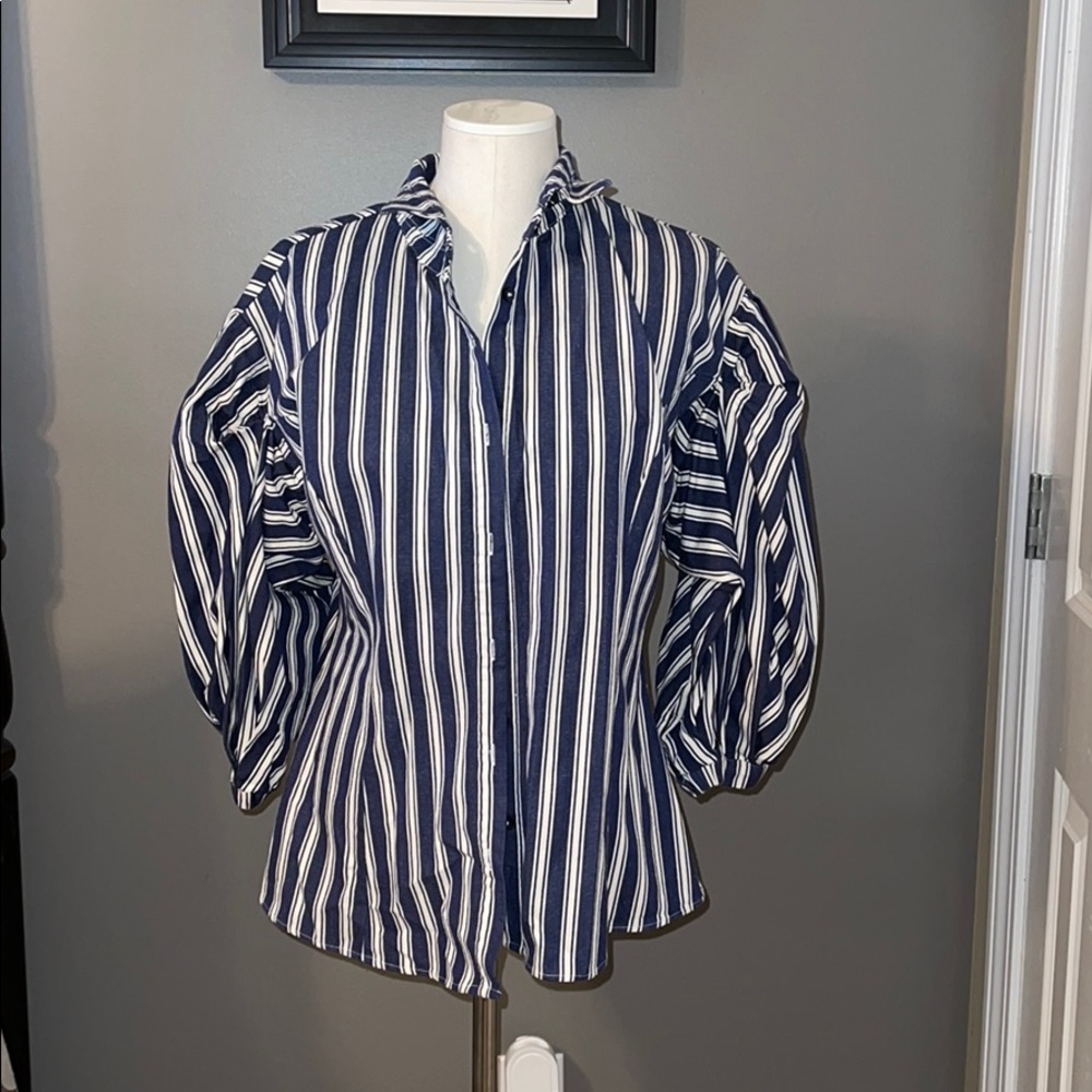 Stripped Button Down - Picture 2 of 7